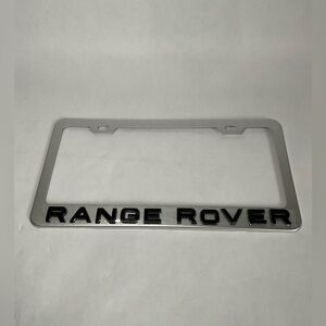 3D Range Rover New Emblem Aluminum License Plate Frame NO SCREWS/CAPS
